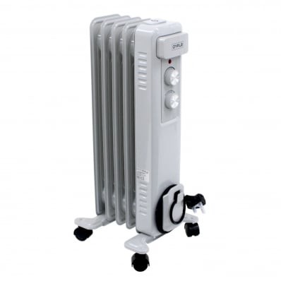 1000W 5 Fin Portable Oil Filled Radiator Electric Heater