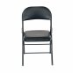 Heavy Duty Padded Folding Metal Desk Office Chair Seat