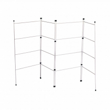 4 Section Indoor Folding Airer Laundry Hanger Drying Rack