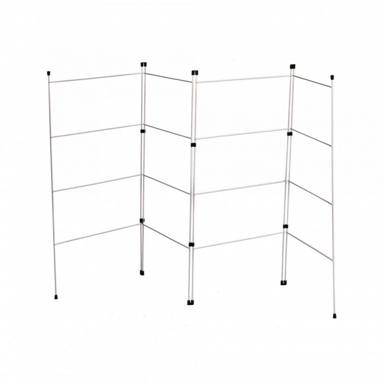 4 Section Indoor Folding Airer Laundry Hanger Drying Rack - Click Image to Close