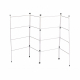 4 Section Indoor Folding Airer Laundry Hanger Drying Rack