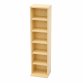 6 Tier Beech Wooden CD DVD Game Book Shelf Storage Tower Rack - Fits 102 CDs