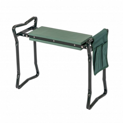 3-in-1 Folding Garden Kneeler Padded Seat Stool Tool Storage Bag