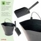 Heavy Duty Steel Fireplace Coal Bucket Scuttle Hod with Shovel