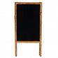 Wooden Chalkboard Blackboard Pavement Display Sign A-Board