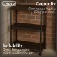 3 Tier Black Plastic Heavy Duty Shelving Racking Storage Unit