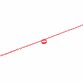Set of 5 Chain Holders Including 5m Red Plastic Barrier For Road Cones