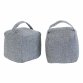 Pack of 2 Fabric Heavy Weighted Cube Door Stops Stoppers w/ Handle