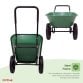 Heavy Duty Two Wheeled 70L Garden Wheelbarrow Pneumatic Tyre