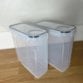 4pc Airtight Reusable Plastic Kitchen Food Storage Container Organiser Set