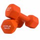 Pair of 5kg Hex Anti Roll Neoprene Non Slip Hand Dumbbells Workout Weights