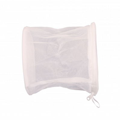 White Mesh Zipper Bra Laundry Washing Bags