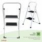 Foldable 2 Step Ladder Stepladder Non Slip Tread Safety Steel