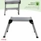 150kg Folding Aluminium Work Platform Step Up Bench Ladder EN131