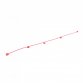 Set of 5 Chain Holders Including 5m Red Plastic Barrier For Road Cones
