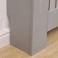 Medium Grey Wooden Slatted Grill Radiator Cover MDF Cabinet