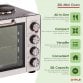 30 Litre Electrical Mini Compact Oven Kitchen Mate c/w 2 Hot Plates, And Timer