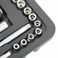 94pc 1/4" & 1/2" Socket Ratchet Screwdriver Bit Set with Case