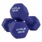 Pair of 6kg Hex Anti Roll Neoprene Non Slip Hand Dumbbells Workout Weights