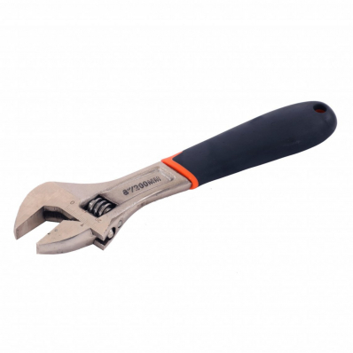 Wide Mouth Soft Grip Adjustable Wrench Spanner - 24 x 200mm - 8"
