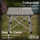 3ft Adjustable Portable Folding Outdoor Aluminium Camping Kitchen Work Top Table