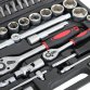 94pc 1/4" & 1/2" Socket Ratchet Screwdriver Bit Set with Case