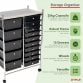 15 Drawer Storage Mobile Makeup Salon Trolley Portable Organiser