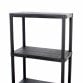 2x 5 Tier Black Plastic Heavy Duty Shelving Racking Storage Unit