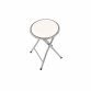White Padded Folding Breakfast Kitchen Bar Stool Seat