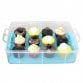 Blue 3 Tier 36 Cupcake Plastic Carrier Holder Storage Container