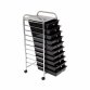 10 Drawer Storage Mobile Makeup Salon Trolley Portable Organiser