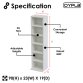 6 Tier White Wooden CD DVD Game Book Shelf Storage Tower Rack - Fits 102 CDs
