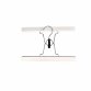 Pack of 10 White Wooden Non-Slip Clothes Garment Coat Skirt Trouser Hangers