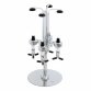 4 Bottle Rotating Spirit Drink Dispenser Stand Bar Shot Measurer