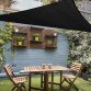3m Black Triangular Outdoor Patio Sun Shade Sail Canopy UV Protection
