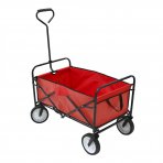 Red Heavy Duty Foldable Garden Trolley Cart Wagon Truck