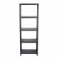 2x 5 Tier Black Plastic Heavy Duty Shelving Racking Storage Unit