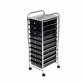 10 Drawer Storage Mobile Makeup Salon Trolley Portable Organiser