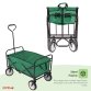 Green Heavy Duty Foldable Garden Festival Trolley Cart Wagon Truck