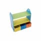 Colourful Childrens Toy Storage Crayon Unit Shelves with 3 Drawers