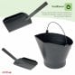 Heavy Duty Steel Fireplace Coal Bucket Scuttle Hod with Shovel