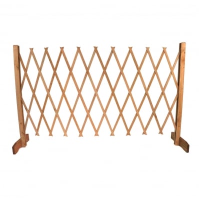 Expanding Freestanding Wooden Trellis Fence Garden Screen