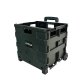 Heavy Duty Folding Collapsible Storage Crate Shopping Trolley Boot Cart 25kg