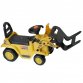 Childrens 3-in-1 Ride On Yellow Mini Digger Bulldozer Forklift