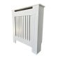 Small White Wooden Slatted Grill Radiator Cover MDF Cabinet