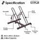 Double Heavy Duty Bike Bicycle Floor Parking Stand Holder Storage Rack