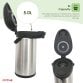5L Stainless Steel Airpot Insulated Vacuum Thermal Flask Jug