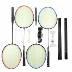 4 Player Badminton Set w/ Racket, Net, Shuttlecocks & Carry Bag