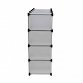 Interlocking 16 Compartment Shoe Organiser Cube Rack White