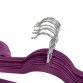 Pack of 20 Purple Non-Slip Space Saving Velvet Clothes Garment Coat Suit Hangers